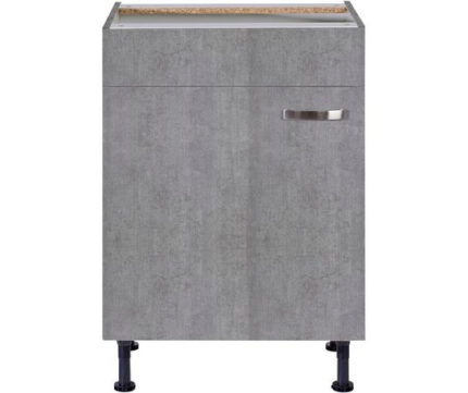 keukenblok 180cm betonlook met vaatwasser en glazen wandkast 120cm RAI-884 - Afbeelding 4