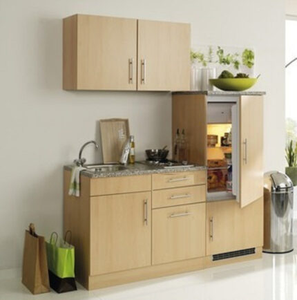 Kitchenette Toronto Beukenhoutdecor 160 cm Incl. Inbouwapparatuur HRG-1599 - Afbeelding 3