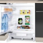 kitchenette 180cm antraciet-glans met koelkast RAI-4430
