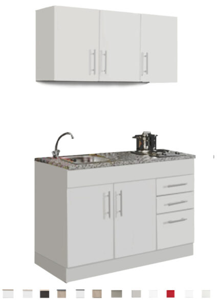 Keukenblok Toronto Eiken 150 cm Incl. E-kookplaat HRN-4399 - Afbeelding 3