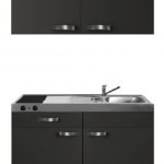 Keukenblok 120cm met rvs aanrechtblad en wandkasten RAI-591