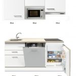 kitchenette 180cm incl vaatwasser,combi magnetron kookplaat en inbouw koelkast RAI-880