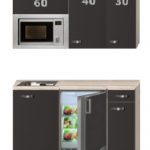 Kitchenette 130cm met combimagnetron, koelkast en kookplaat RAI-KL-9989
