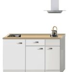 Kitchenette Wit hoogglans 120 CM incl. koelkast HRG-851