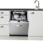 Keukenblok Wit Hoogglans 160 cm incl vaatwasser en rvs spoelbak RAI-452