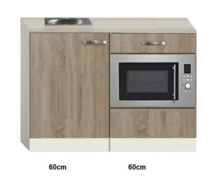 Keukenblok 120cm Houtnerf met magnetron RAI-510 - Afbeelding 3