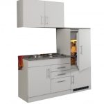 Kitchenette Toronto Wit 180cm incl. koelkast en e-kookplaat HRG-3599