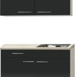 keukenblok 120cm antarciet glans met stelpoten RAI-2200