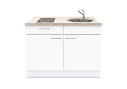 Keukenblok 120 cm x 60 cm Incl. kookplaat + spoelbak RAI-499 - Afbeelding 3