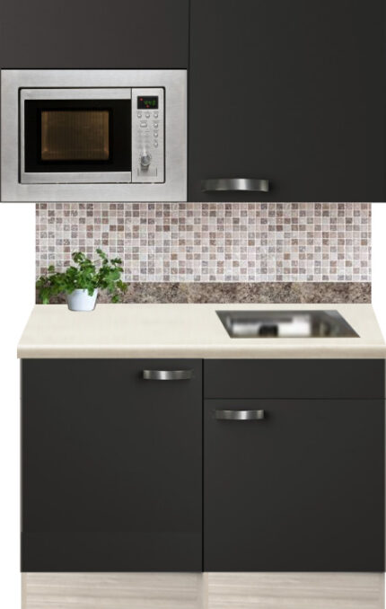 Keukenblok 120cm Antraciet incl koelkast en magnetron RAI-591 - Afbeelding 4
