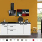 Keuken Lagos 210 cm wit hoogglans Incl. Inbouwapparatuur OPTI-126