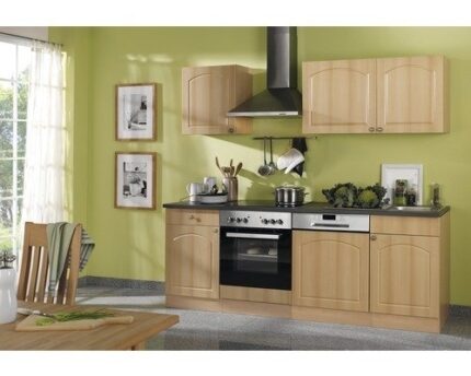 Keuken zwart hoogglans 220cm lang Incl. Inbouwapparatuur RAI-1290 - Afbeelding 3