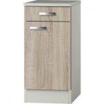 Kabinet Padua licht eiken ruw (BxHxD) 40,0x84,8x60,0 cm U406-9