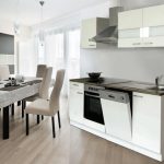 Keuken mat wit 220 cm Incl. Inbouwapparatuur HUS-1098