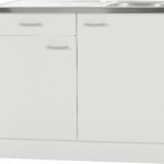 Keukenblok Klassiek 50 + RVS aanrecht 100cm x 50cm met een la OPTI-66