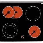 4-Pits Inbouw keramische kookplaat Amica EC 13.134 E met RVS frame HRG-289