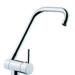 Eéngreepsmengkraan met zijdelingse greep en plooibare uitloop Incl. aansluitslangen 24550 RAI-499