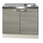 Keukenblok met RVS spoelbak Vigo (BxHxD) 100,0x84,8x60,0 cm HRG-1185