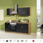 Keuken Atlanta Antraciet 210 cm Incl. oven,4-pit kookplaat HRG-9970