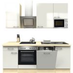 Keuken wit hoogglans 220 cm Incl. Inbouwapparatuur RAI-1189